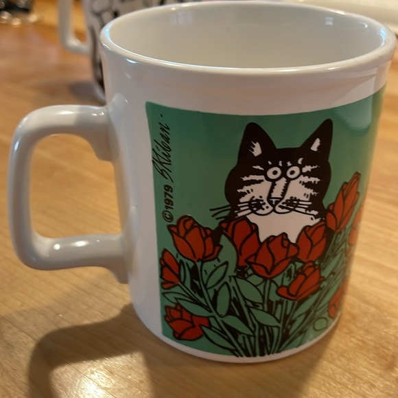 Cat mugs set of two by B Kiban 1979 in excellent condition. - Picture 7 of 9